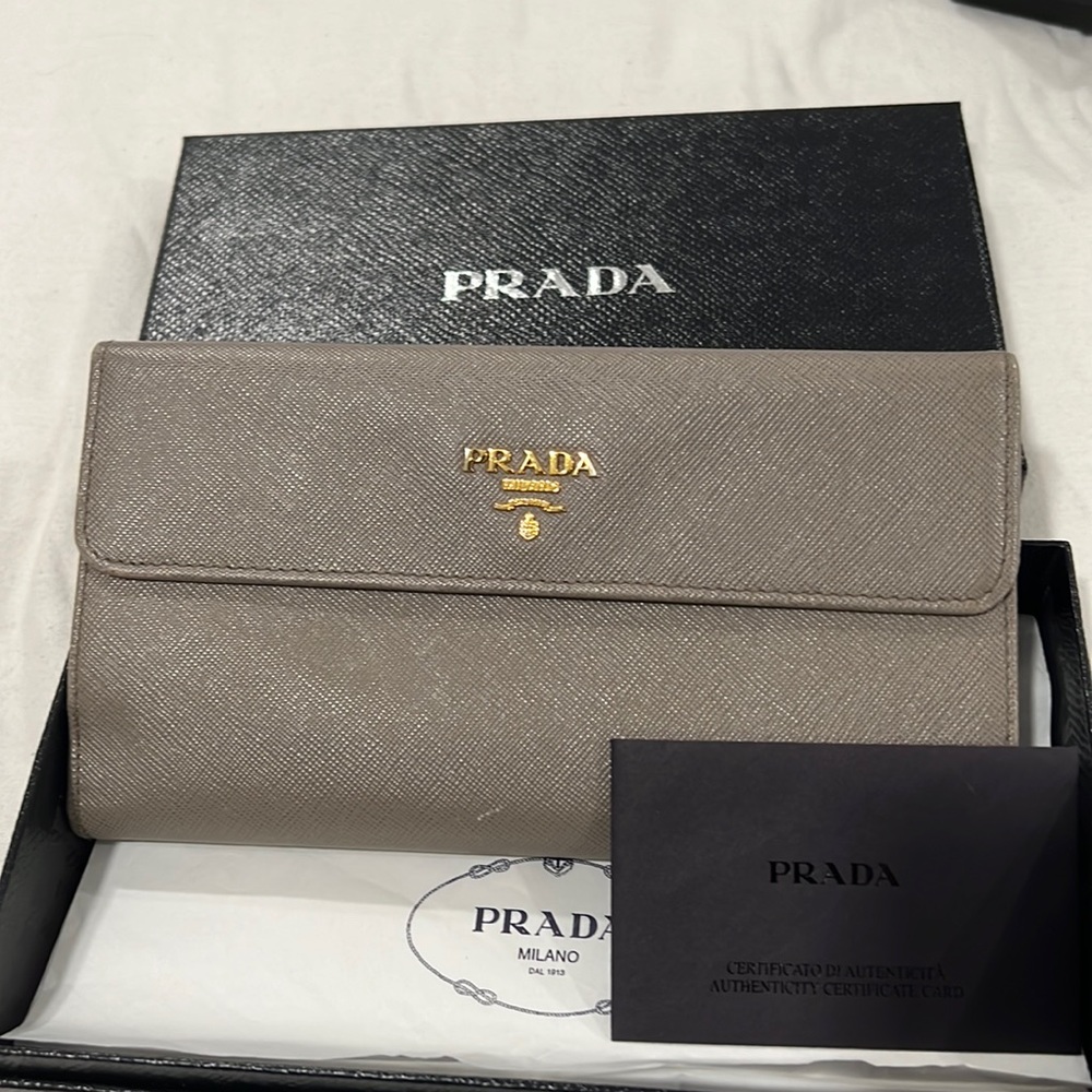 Prada wallet clutch